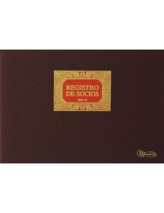 LIBRO REGISTRO SOCIOS Nº 13 Fº APAISADO 100 HOJAS